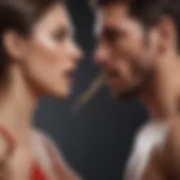 Abstract Conceptual Illustration of Temptation