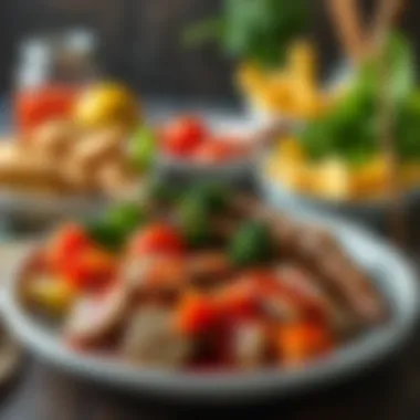 Balanced Meal Preparation Healthy meal prep with balanced nutrition