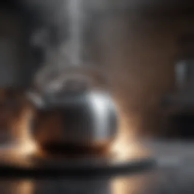 Inner Turmoil Unleashed Steam escaping from a boiling kettle representing inner turmoil