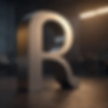 Subtle Lighting on Crafted Letter Subtle lighting highlighting a well-crafted letter