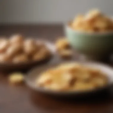 A plate of ginger-rich snacks for nausea management