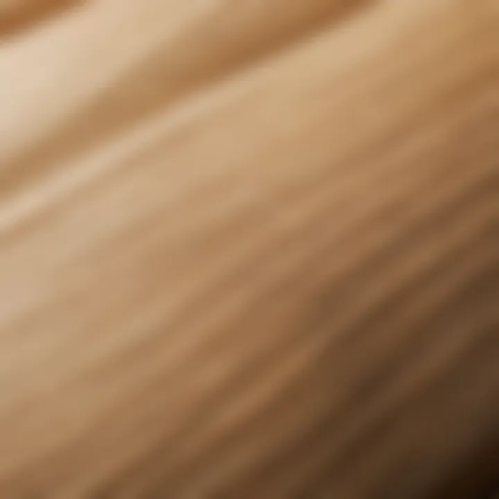 Close-up view of Babo unbleached bamboo tissue highlighting its texture