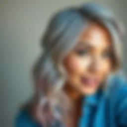 A color palette showcasing various shades suitable for grey hair coverage.