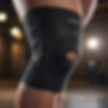 Material Quality of Knee Compression Sleeves Close-up view of knee compression sleeve highlighting texture and material