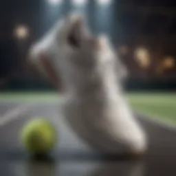 A pair of stylish tennis shoes designed for all-day comfort and support.