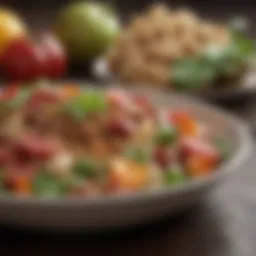 Healthy meal options rich in nutrients beneficial for skin health