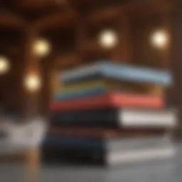 A stack of insightful books related to narcissism.