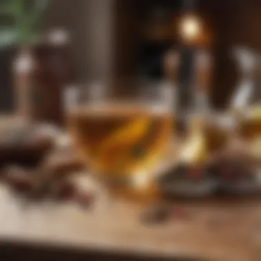 Stimulate Metabolism with Herbal Infusions Herbal tea and spices on a wooden table