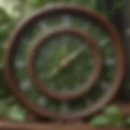 Botanical clock symbolizing fasting window