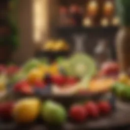 Colorful fruits showcasing a healthy diet