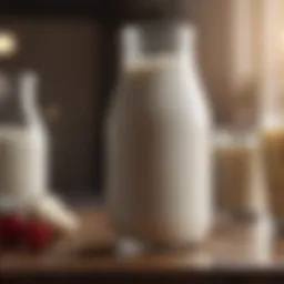 A variety of milk types showcasing their nutritional profiles