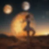 Astrological chart showcasing Sun, Moon, and rising signs