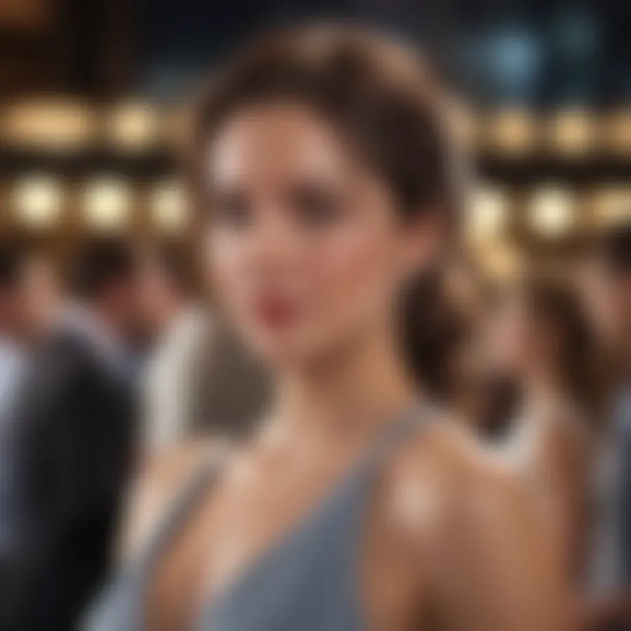 Classy woman at a networking event