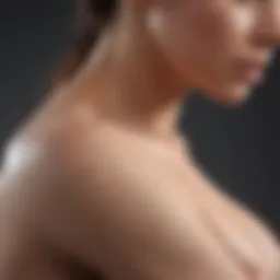 Clear skin with no acne on arm