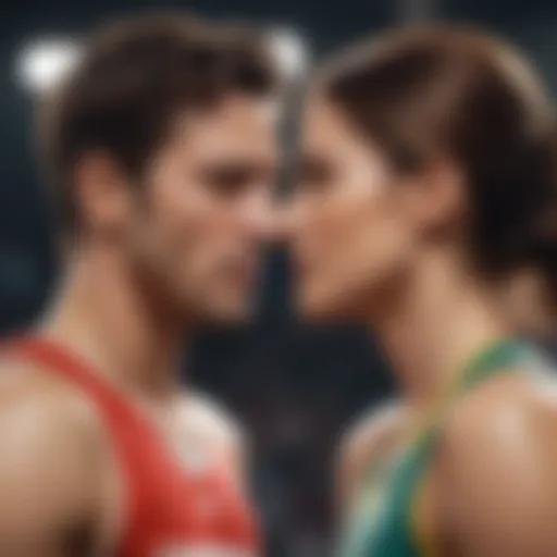 A tender moment between a couple