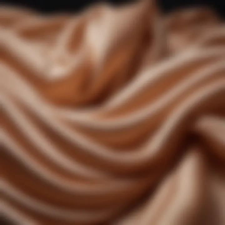 Luxurious texture of Celestial Silk fabric