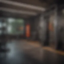 Innovative gym training environment showcasing diverse fitness equipment