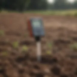 Advanced soil moisture sensor in a field