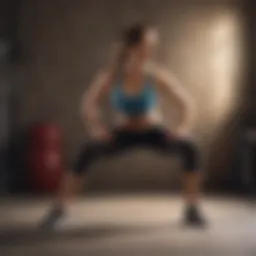 Illustration of a woman performing core strengthening exercises