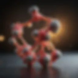 Illustration of cortisol molecule structure