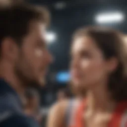 Couple in thoughtful conversation