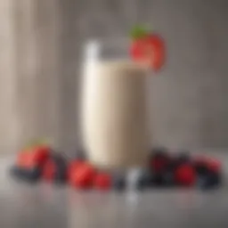 Creamy Almond Milk Smoothie with Fresh Berries