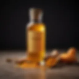 Golden Curcumin Extract in a Luxurious Glass Vial