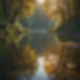 A serene landscape reflecting inner peace and confidence