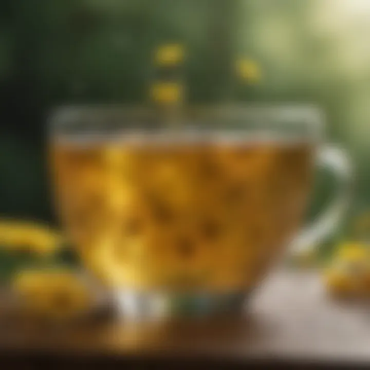 Dandelion Tea Infusion