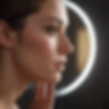 The Journey of Self-Discovery After Infidelity A person looking into a mirror reflecting self-awareness and growth