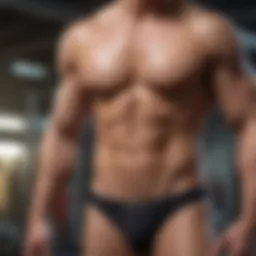 Artistic depiction of a body transformation journey
