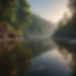 A serene landscape illustrating the connection with intuition.