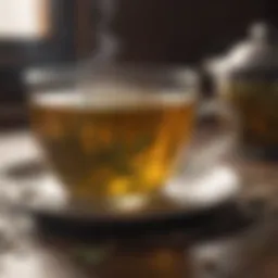 Soothing herbal tea blend for reducing facial inflammation