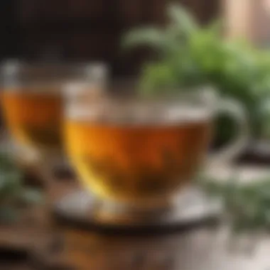 Herbal Tea for Skin Health A calming herbal tea brewed for skin health