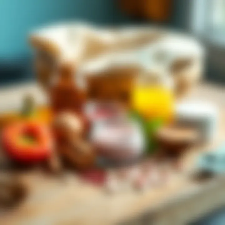 Nature's Bounty: Ingredients for Healthy Lips Natural ingredients for lip care displayed on a wooden surface