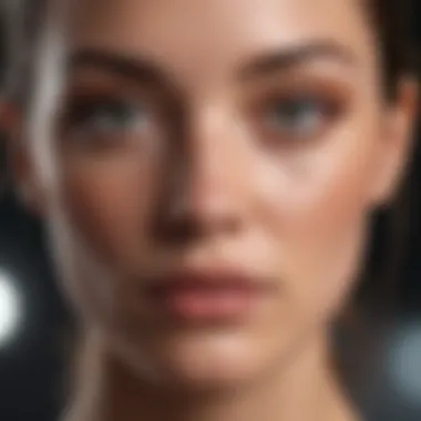 Achieving a Flawless Complexion A close-up of a flawless complexion showcasing effective coverage of dark spots.