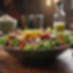 Fresh and colorful salad packed with nutrients