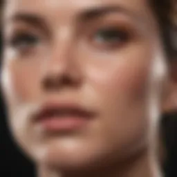Close-up of healthy skin texture