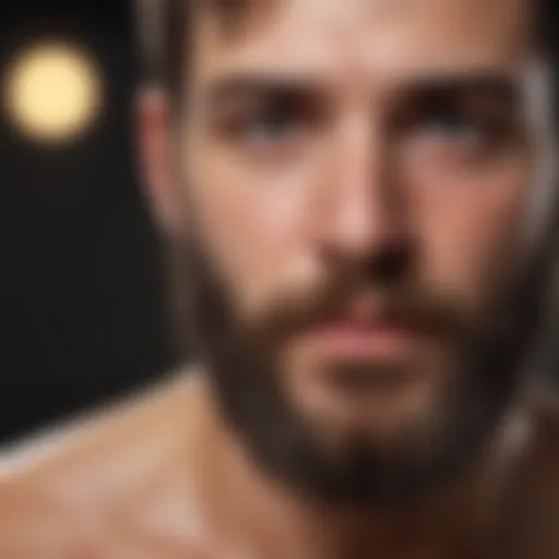 Natural ingredients for treating beard acne
