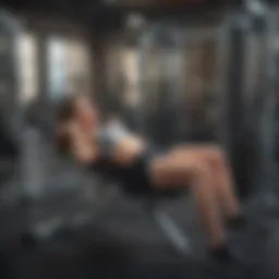 Elevated Angle of Gym Workout Bench Exercises