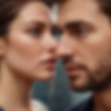 Emotional Strain in Narcissistic Dating Illustration portraying the emotional toll of dating a narcissist