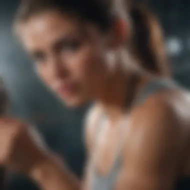 Pinnacle of Vitality Abstract representation of physical fitness and strength