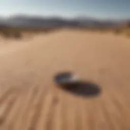 Abstract representation of emptiness in a vast desert landscape