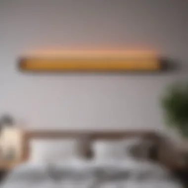 Elegance and Sustainability: Bedroom Wall-Mounted Heater Stylish and eco-friendly wall-mounted electric heater in bedroom