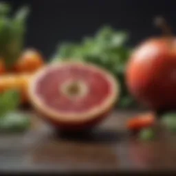 A vibrant assortment of immune-boosting fruits and vegetables showcasing their nutritional benefits.