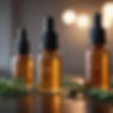 A collection of essential oils known for promoting hair growth