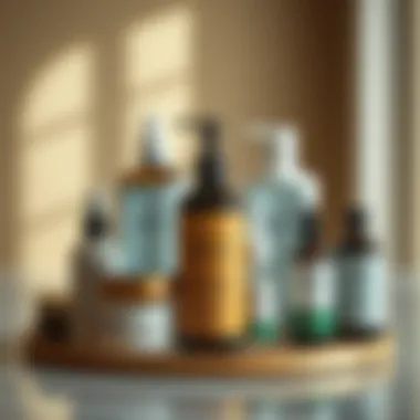 Curated Selection of 4C Hair Care Essentials Nurturing 4C hair products displayed elegantly