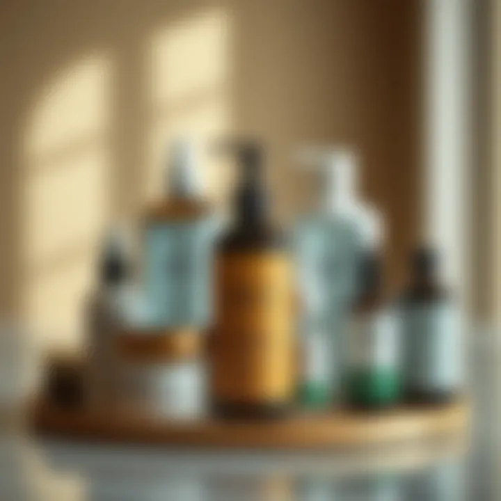 Curated Selection of 4C Hair Care Essentials Nurturing 4C hair products displayed elegantly