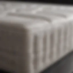 Luxurious hybrid mattress showcasing layered construction