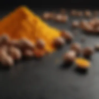 Illustration of Curcumin's Antioxidant Properties Antioxidant properties of curcumin illustrated